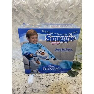 NIB Disney Frozen Snuggie Olaf Blue Fleece Blanket warm winter‎ kids cartoons